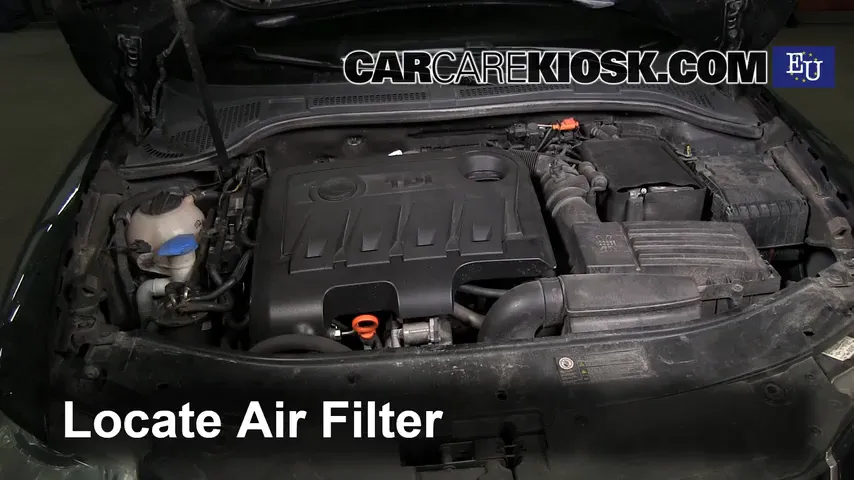 2012 Skoda Superb TDI 4X4 2.0L 4 Cyl. Turbo Diesel Air Filter (Engine) Replace